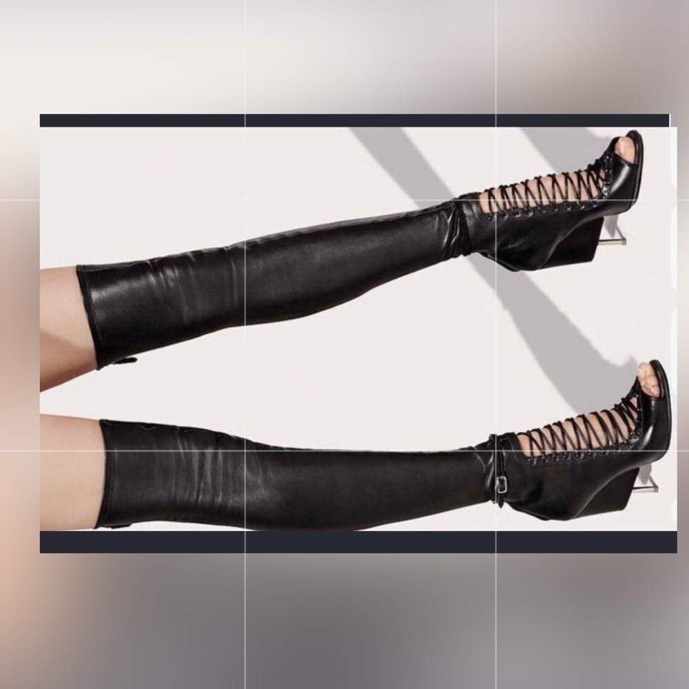 Givenchy Black Lace-Up Women's Shoes